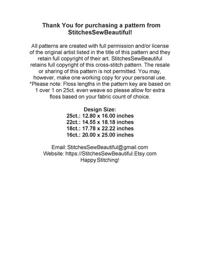 Celestial Romance cross stitch pattern by The Art Revivalist