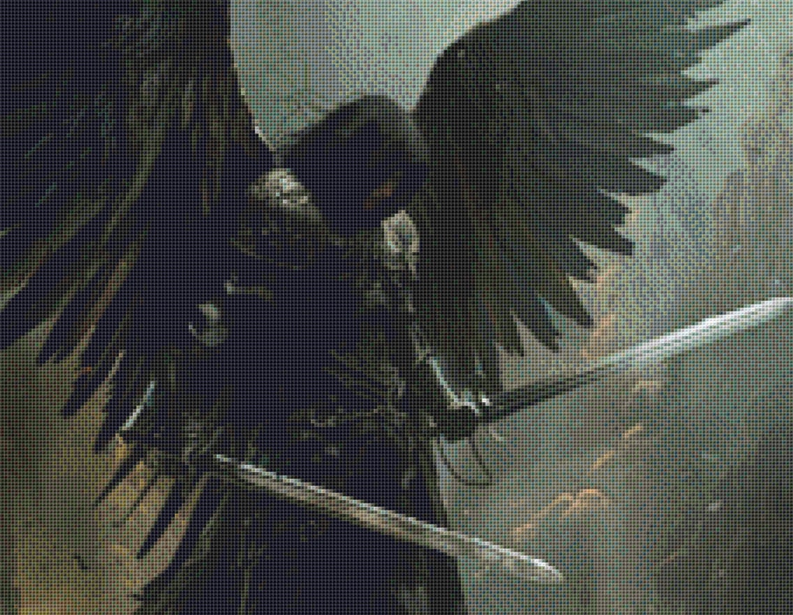 Dark Angel (Small) cross stitch pattern by The Art Revivalist