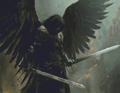 Dark Angel (Small) cross stitch pattern by The Art Revivalist