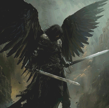 Dark Angel (Max Size) cross stitch pattern by The Art Revivalist