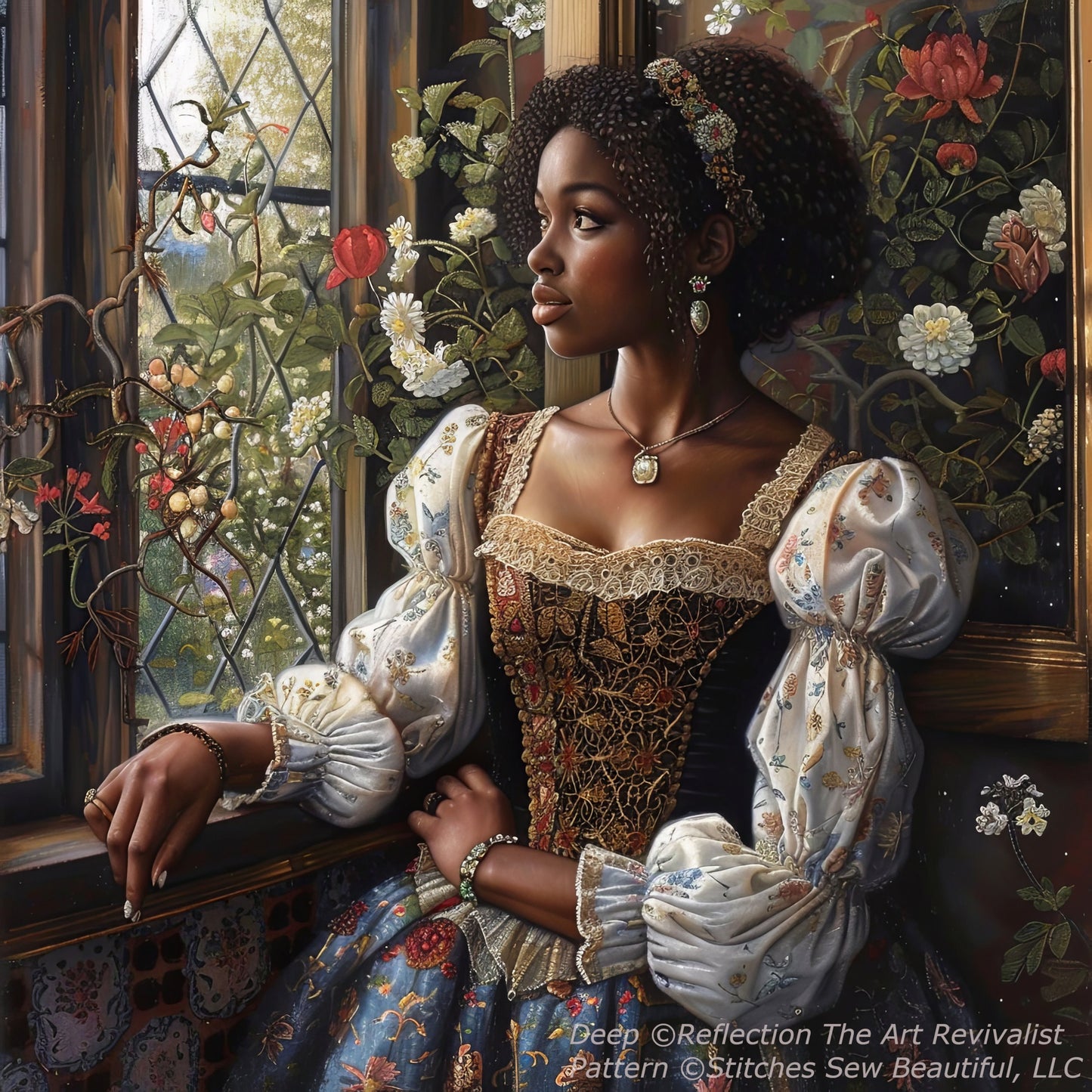 Deep Reflection (Small) cross stitch pattern by The Art Revivalist