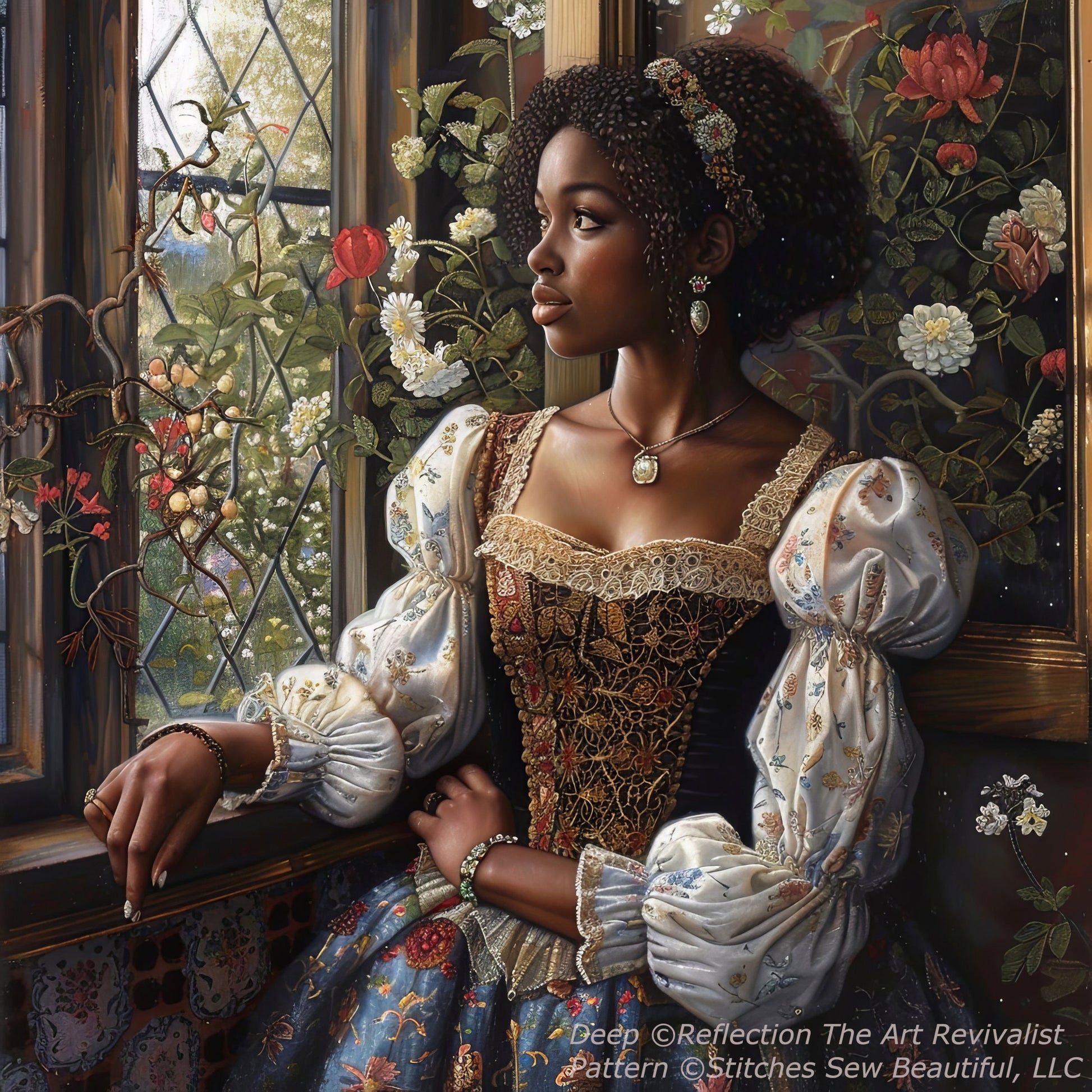 Deep Reflection (Small) cross stitch pattern by The Art Revivalist