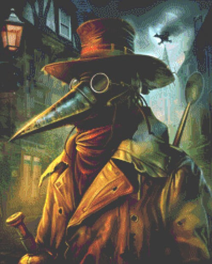 Dr Plague (Small) cross stitch pattern by The Art Revivalist