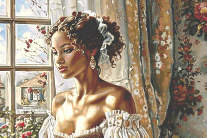Lost in Thought (Max Size) cross stitch pattern by The Art Revivalist