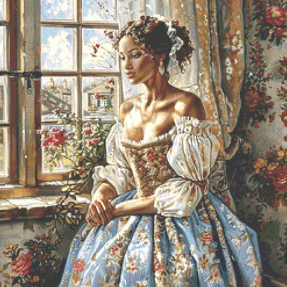 Lost in Thought (Small) cross stitch pattern by The Art Revivalist