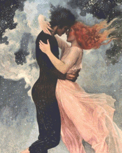 Celestial Romance (Small) cross stitch pattern by The Art Revivalist