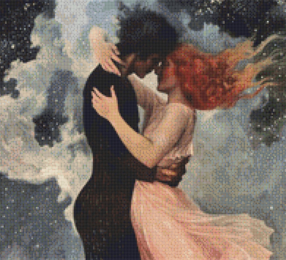 Celestial Romance (Small) cross stitch pattern by The Art Revivalist
