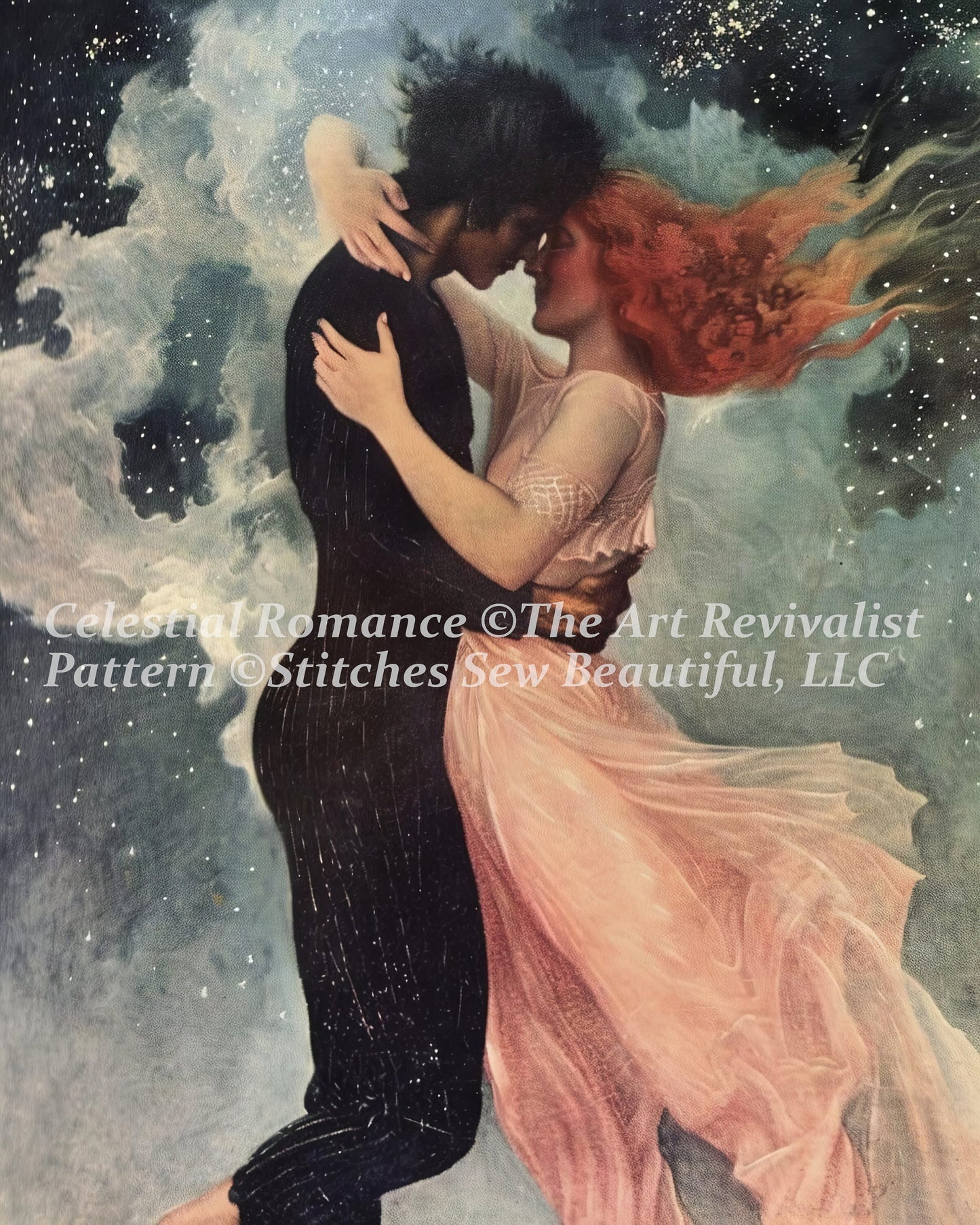 Celestial Romance (Small) cross stitch pattern by The Art Revivalist