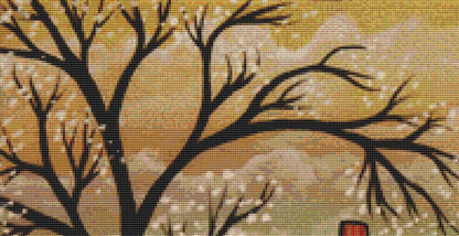 Red Flowers 1 cross stitch patttern by Karla Gerard