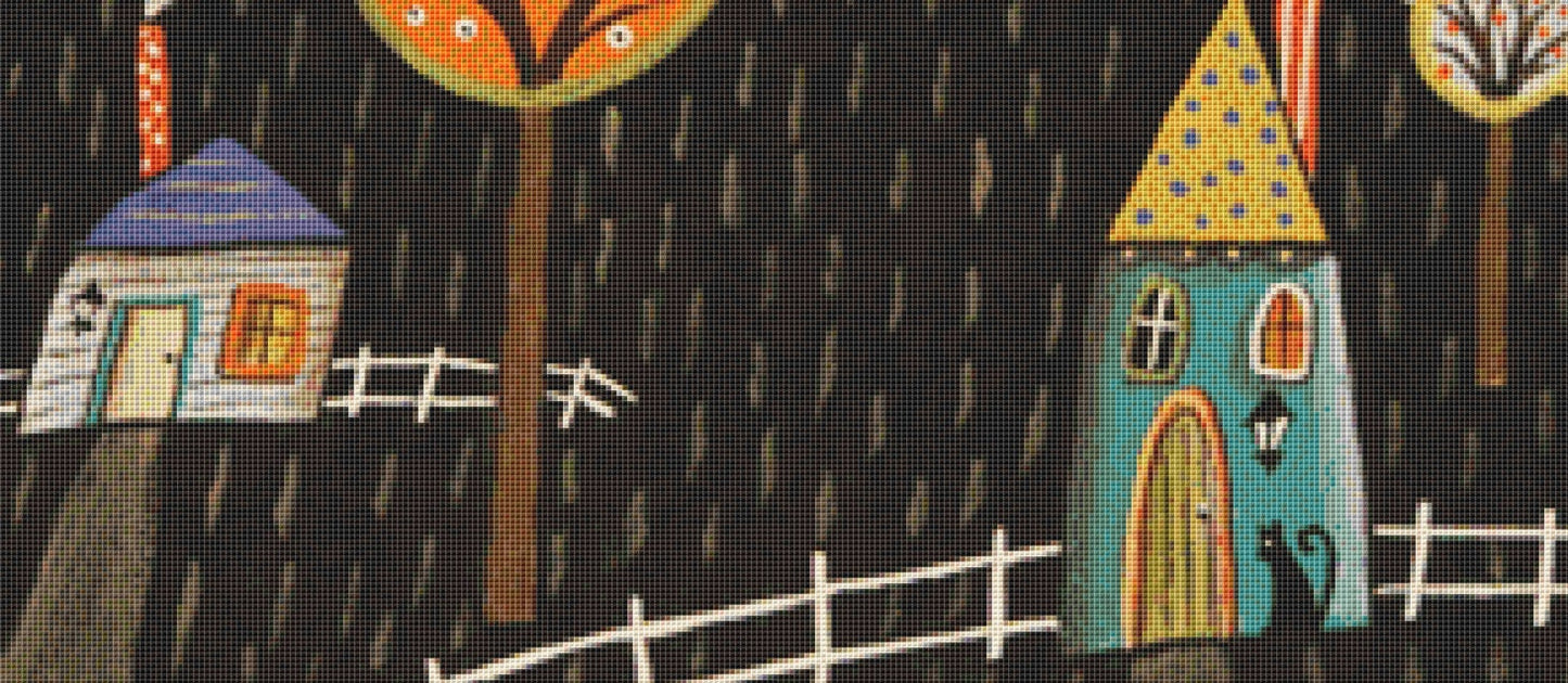 Round Trees cross stitch pattern by Karla Gerard