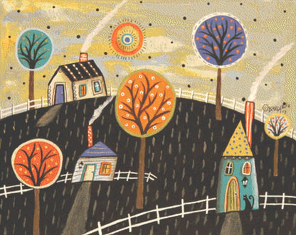 Round Trees cross stitch pattern by Karla Gerard