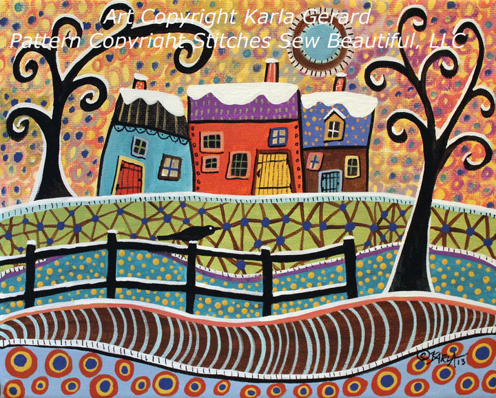 Snow Dusting cross stitch pattern by Karla Gerard