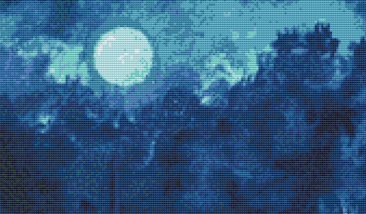 Sleepy Hollow cross stitch pattern by Patrick Gauthier