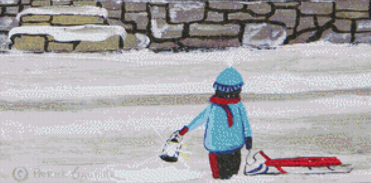 Boat in the Window cross stitch pattern by Patrick Gauthier