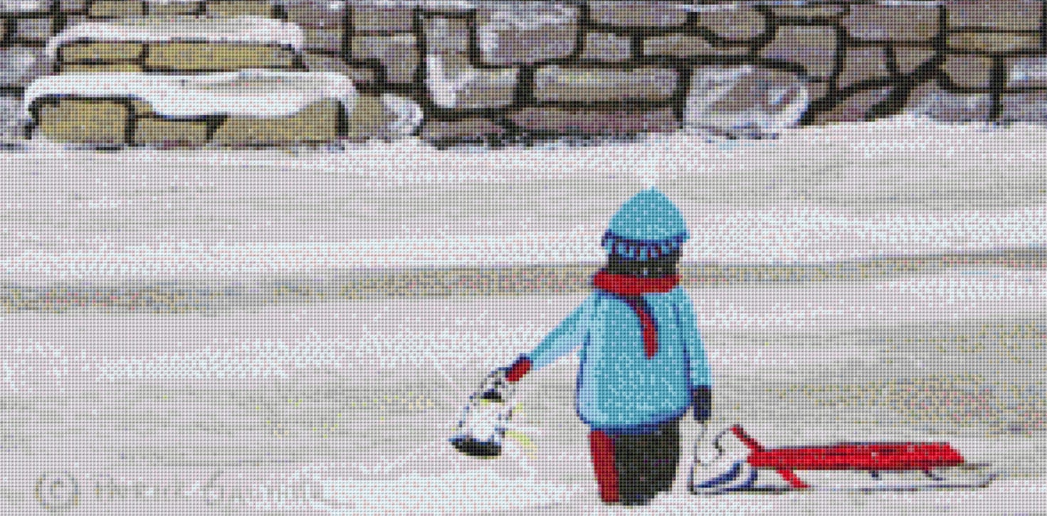 Boat in the Window cross stitch pattern by Patrick Gauthier