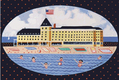 Fun at the Ocean House cross stitch pattern by Patrick Gauthier