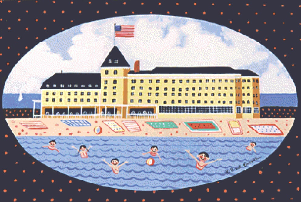 Fun at the Ocean House cross stitch pattern by Patrick Gauthier