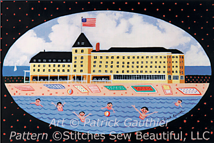 Fun at the Ocean House cross stitch pattern by Patrick Gauthier