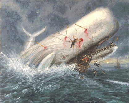 Moby Dick cross stitch pattern by Patrick Gauthier