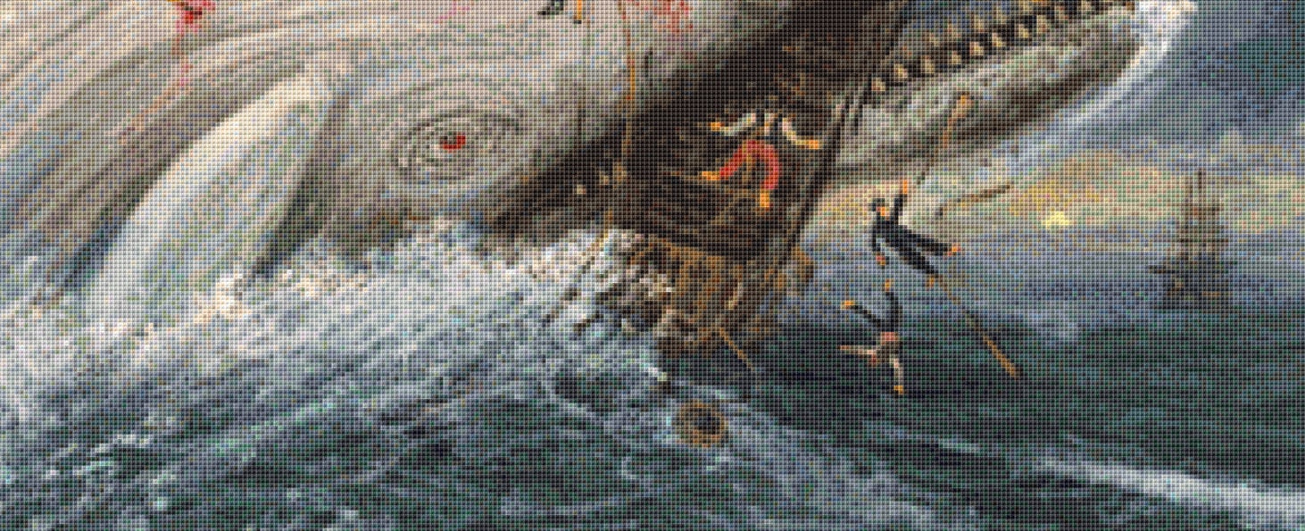 Moby Dick cross stitch pattern by Patrick Gauthier