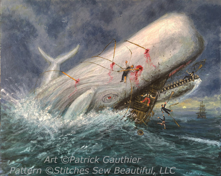 Moby Dick cross stitch pattern by Patrick Gauthier