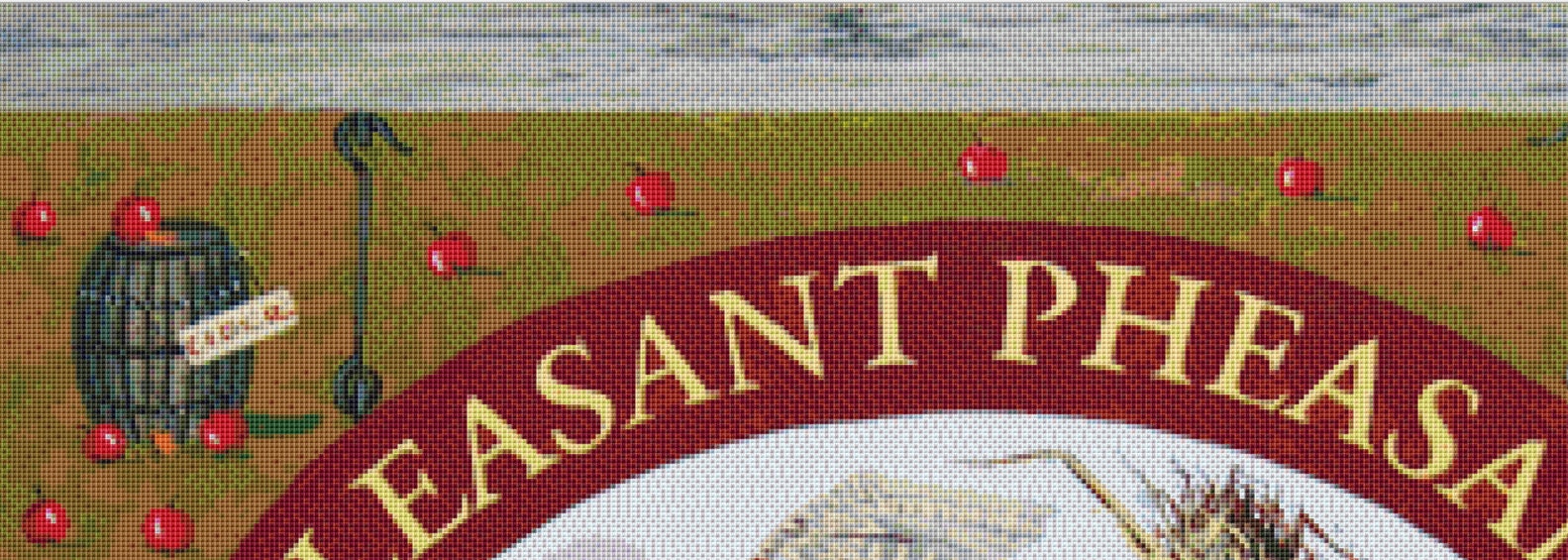 Pleasant Pheasant cross stitch pattern by Patrick Gauthier