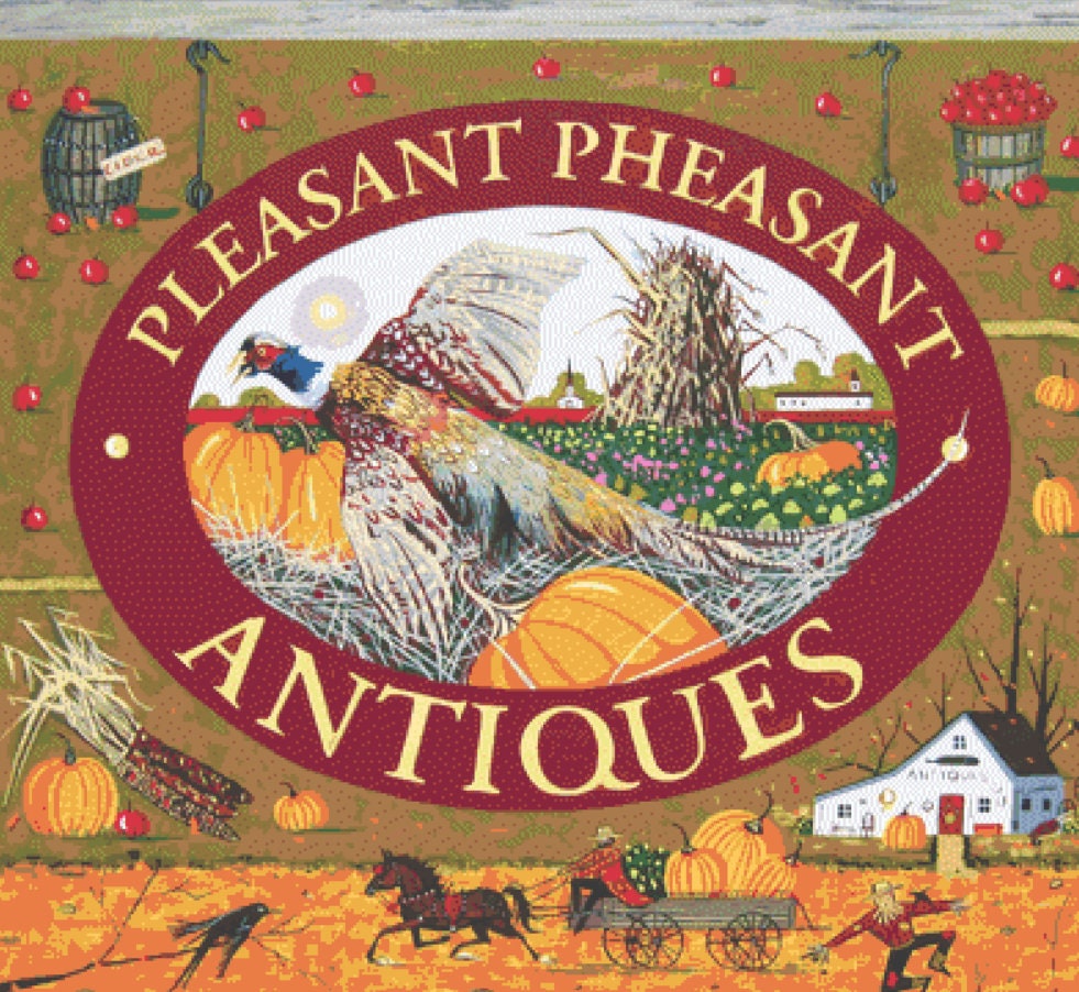 Pleasant Pheasant cross stitch pattern by Patrick Gauthier