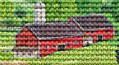 Home Sweet Home Blue Bird and Mailbox (Max Colors) cross stitch pattern by Rose Mary Berlin/Ansada Art Licensing Group, LLC