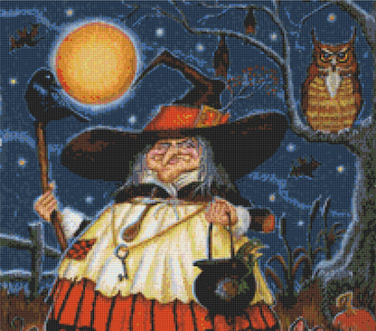 Ready for All Hallow's Eve (Small) cross stitch pattern by Joseph Holodook/Porterfields Fine Art Licensing