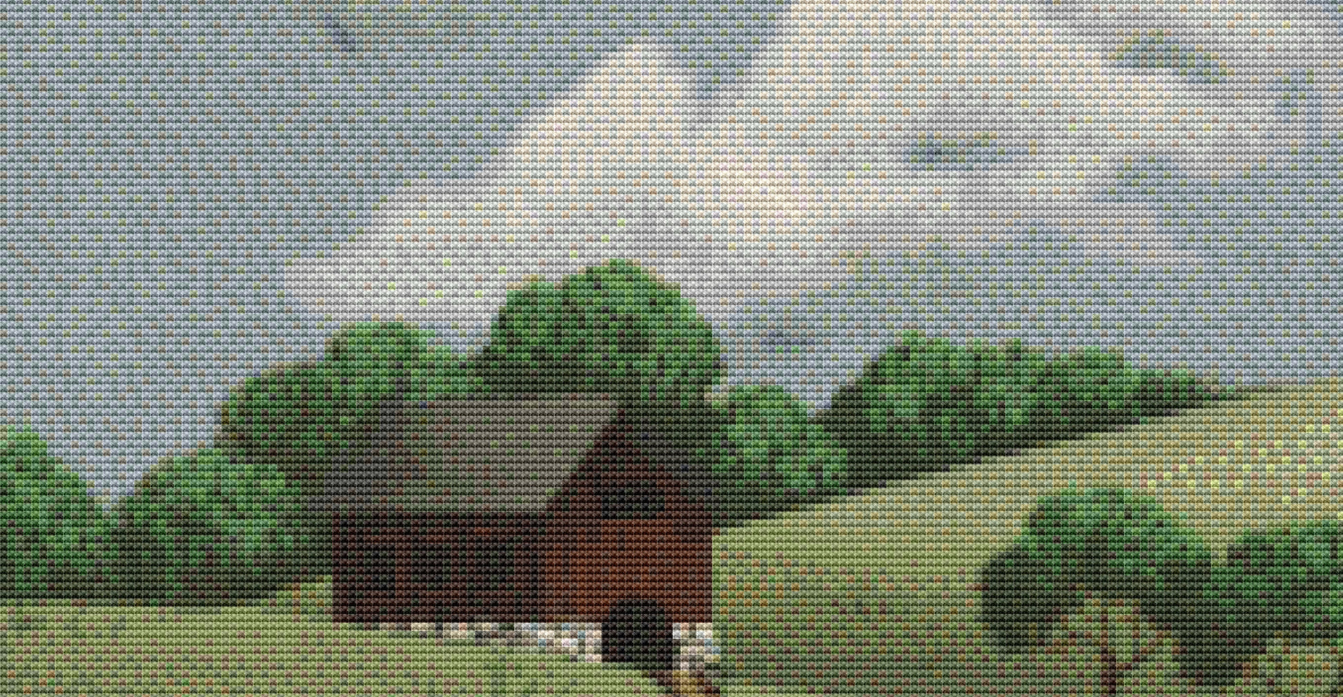 Fairhill Farm cross stitch pattern by Catherine Holman/Ansada Art Licensing Group, LLC