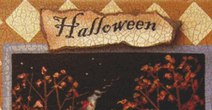 Halloween Hill cross stitch pattern by Catherine Holman/Ansada Art Licensing Group, LLC