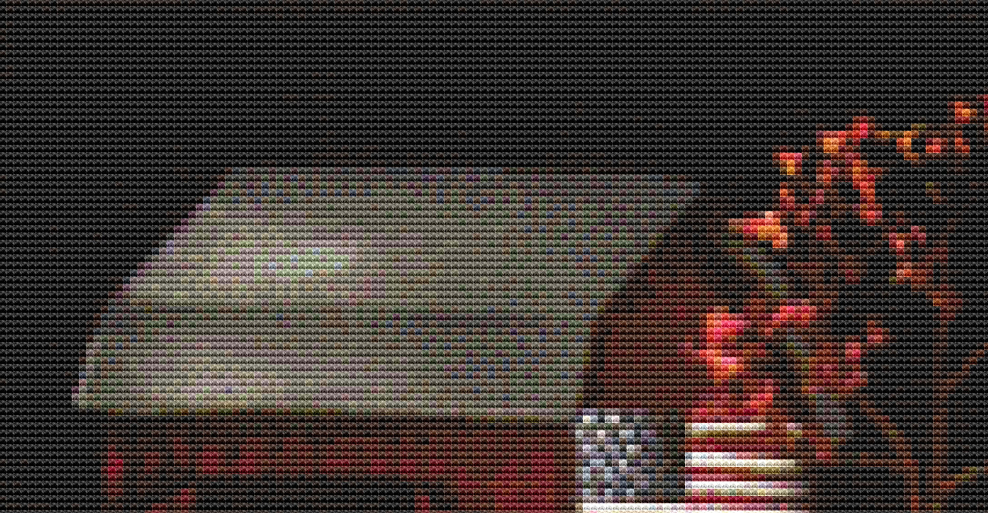 Pumpkin Harvest Time in Mapleton cross stitch pattern by Catherine Holman/Ansada Licensing Group, LLC