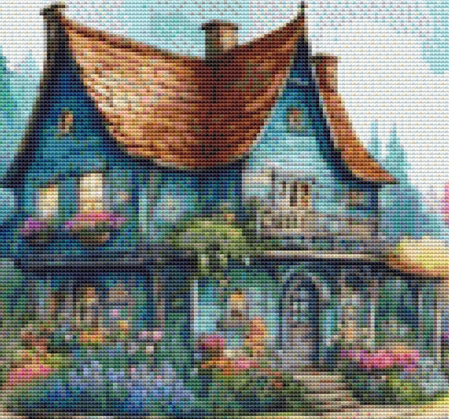 An Enchanted Place (Max Colors) cross stitch pattern by Eder Jose Rosa