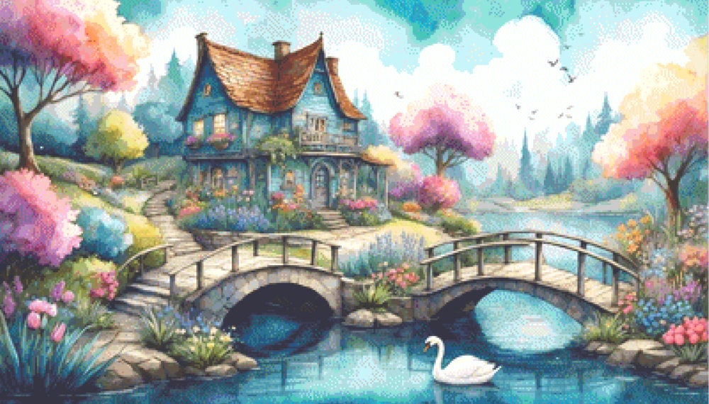 An Enchanted Place (Max Colors) cross stitch pattern by Eder Jose Rosa