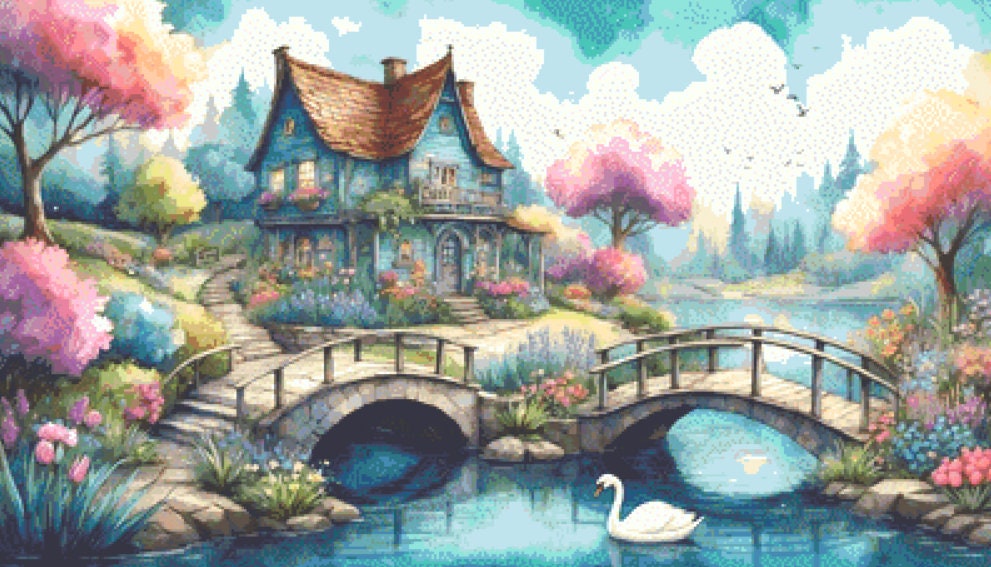 An Enchanted Place cross stitch pattern by Eder Jose Rosa