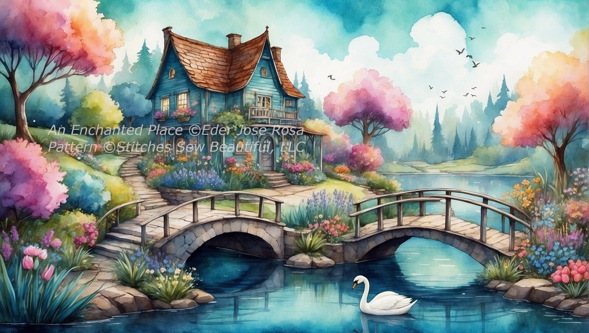 An Enchanted Place (Small) cross stitch pattern by Eder Jose Rosa