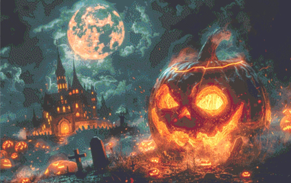 Its Halloween Night cross stitch pattern by Eder Jose Rosa