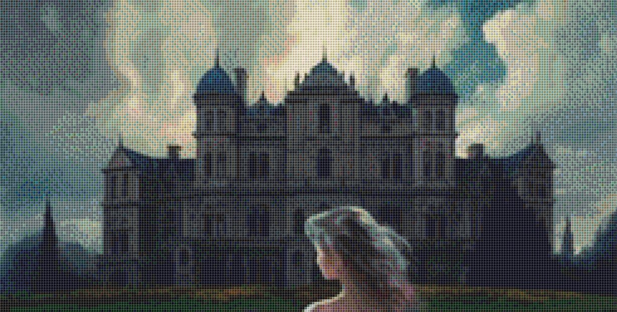 Woman in a Field of Flowers 18 (Max Colors) cross stitch pattern by Eder Jose Rosa