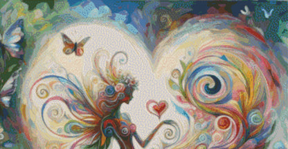 Ethereal Love cross stitch pattern by World of Love Hearts/Adrian G Eyre