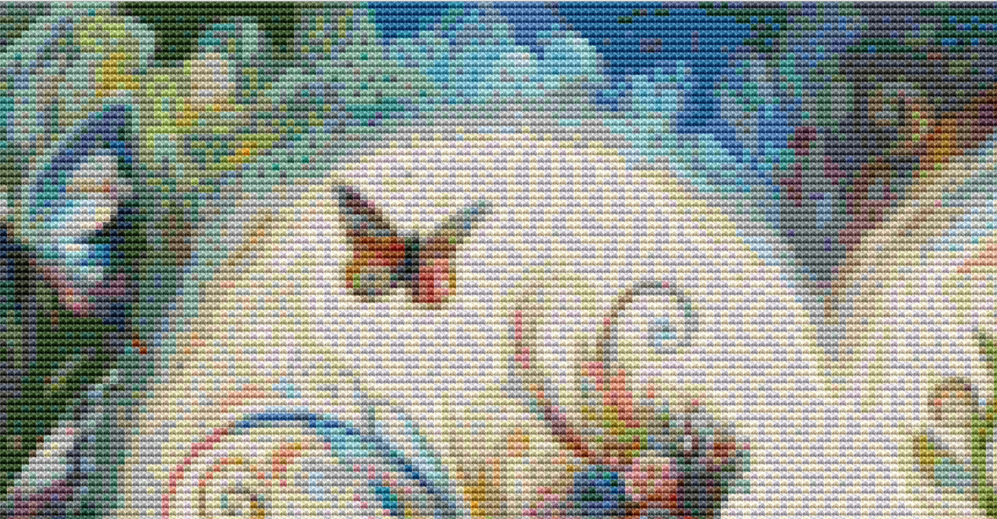 Ethereal Love (Small) cross stitch pattern by World of Love Hearts/Adrian G Eyre