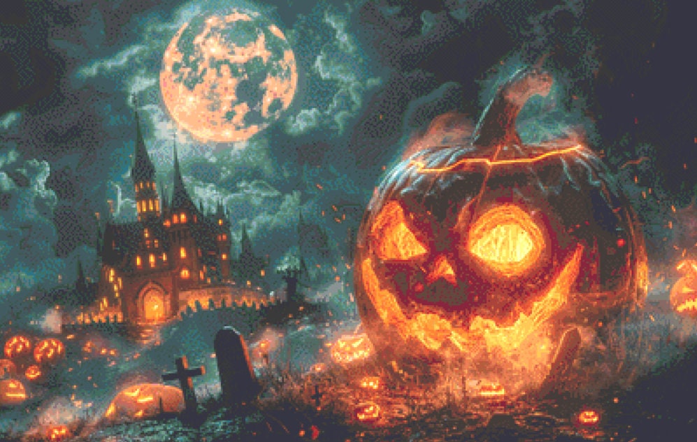 Its Halloween Night (Max Colors) cross stitch pattern by Eder Jose Rosa
