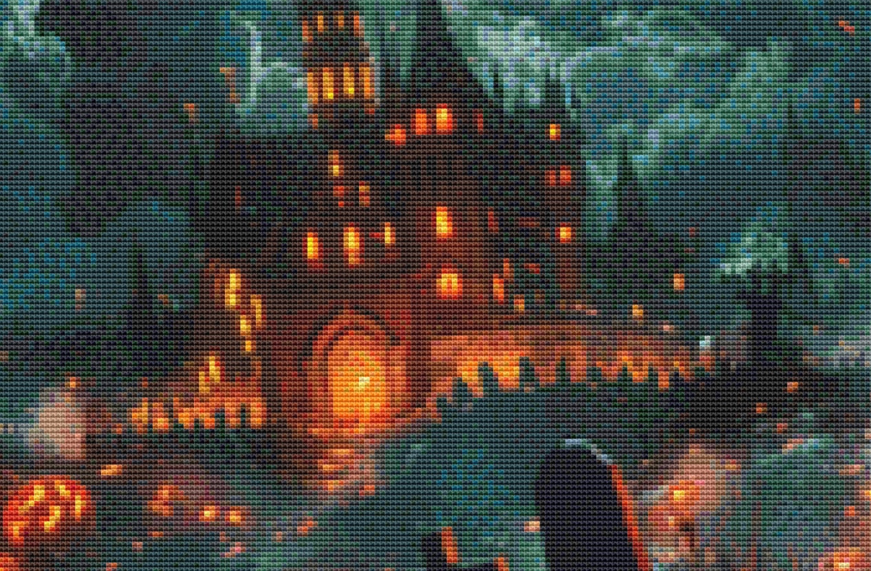Its Halloween Night (Max Colors) cross stitch pattern by Eder Jose Rosa