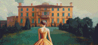 Woman in a Field of Flowers 10 (Small) cross stitch pattern by Eder Jose Rosa