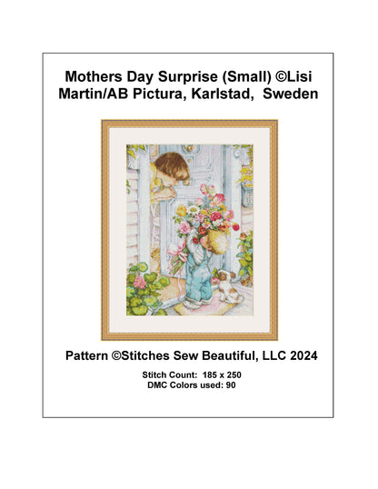 Mothers Day Surprise (Small) cross stitch pattern by Lisi Martin/AB Pictura, Karlstad, Sweden