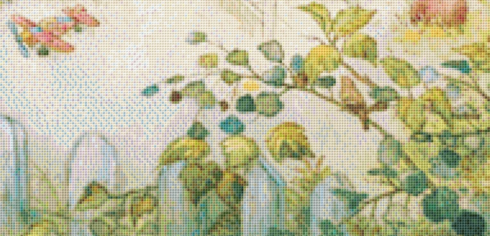 The Tea Party cross stitch pattern by Lisi Martin/AB Pictura, Karlstad, Sweden