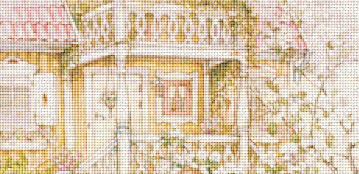 The Tea Party cross stitch pattern by Lisi Martin/AB Pictura, Karlstad, Sweden