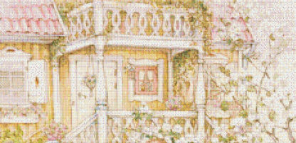 The Tea Party cross stitch pattern by Lisi Martin/AB Pictura, Karlstad, Sweden