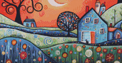 Warm Evening Sky (Small) cross stitch pattern by Karla Gerard