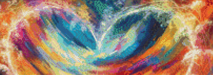 Bohemian Elegance Amongst Wildflowers (Small) cross stitch pattern by World of Love Hearts/Adrian G. Eyre