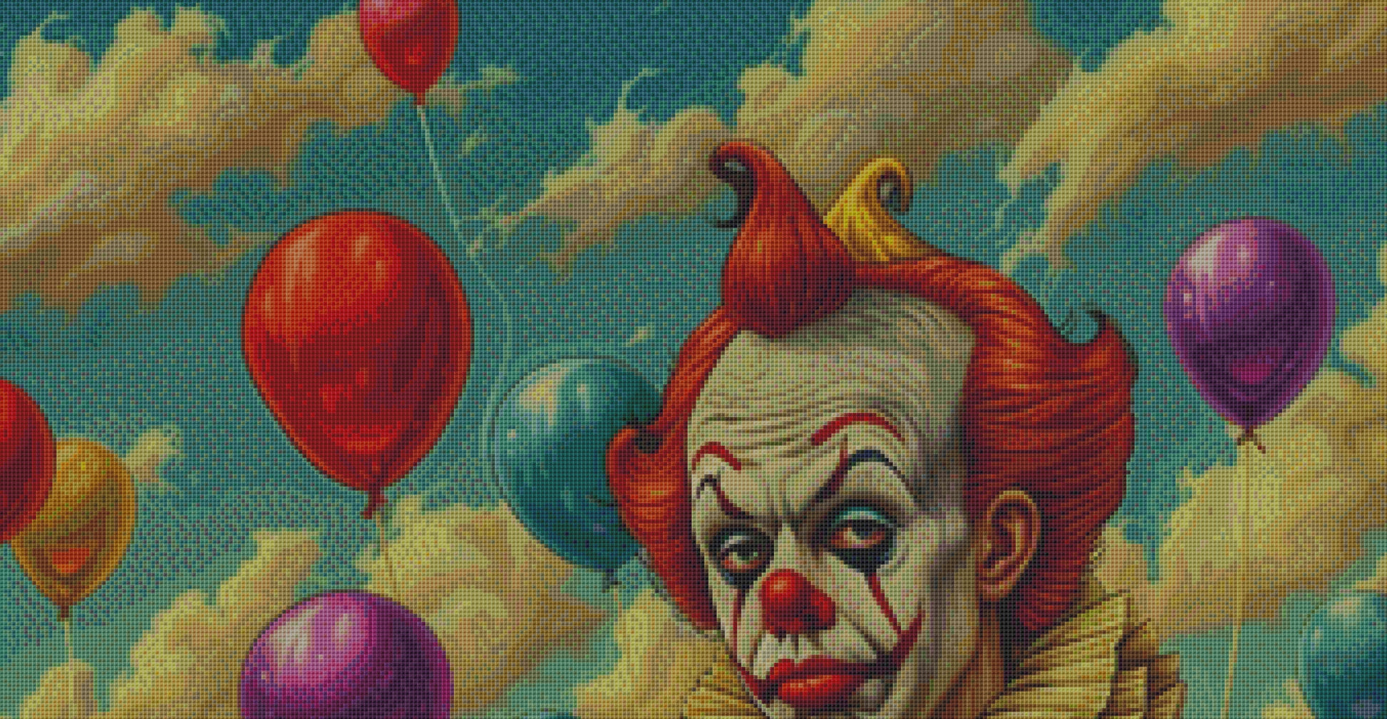 Yes I Do Use Balloons in My Act (Max Colors) cross stitch pattern by The Art Revivalist